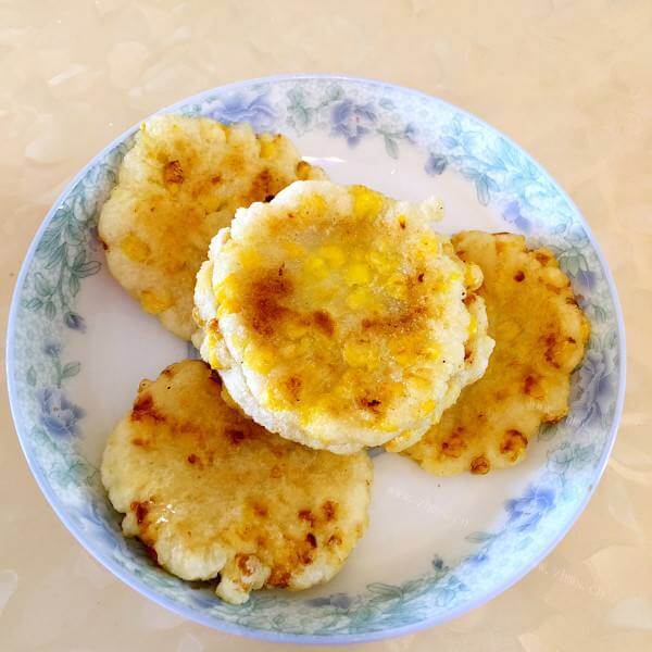 好吃的红豆玉米饼