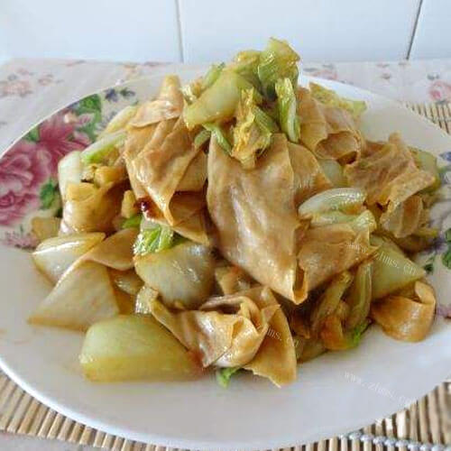 好吃的人造肉凉拌白菜
