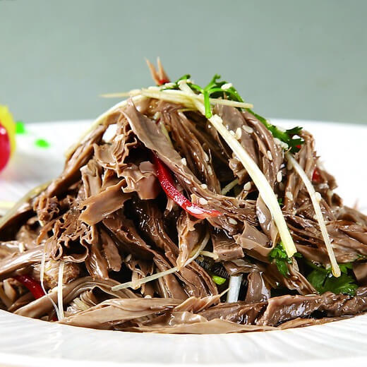 美味鸡脯烩黑腐竹