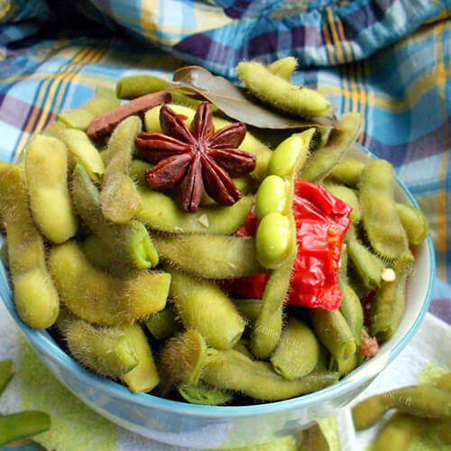 自制茶叶毛豆