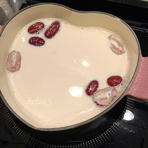 美味牛奶炖银耳