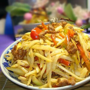 美味炒黄笋