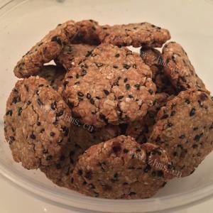 特色甜点蔓越莓黑芝麻饼干