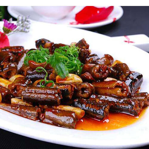 美味的酱爆黄鳝
