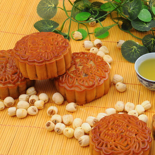 美食紫薯苏式月饼