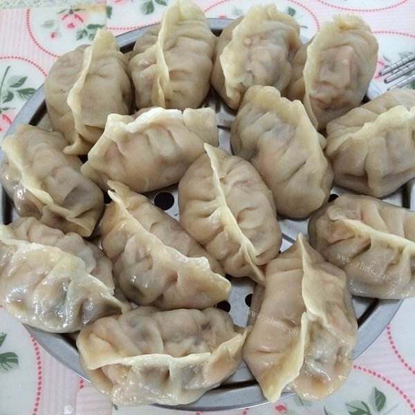 美味的西红柿木耳饺子