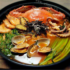 「美味可口」韩式海鲜锅