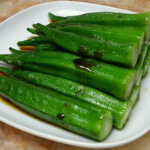 爽口的白灼秋葵