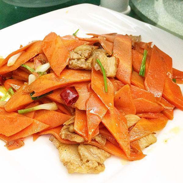 简单版胡萝卜小炒肉
