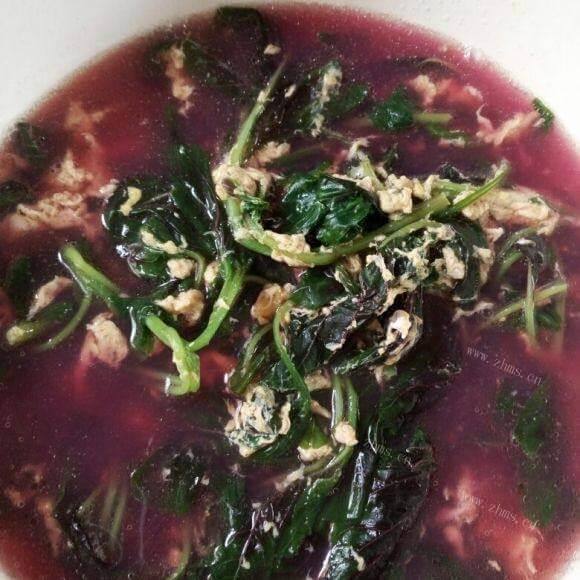 美味汗菜鸡蛋汤