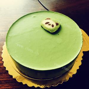 美味的马卡斯彭抹茶慕斯