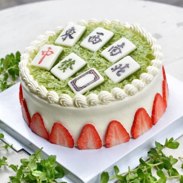 好吃的麻将蛋糕