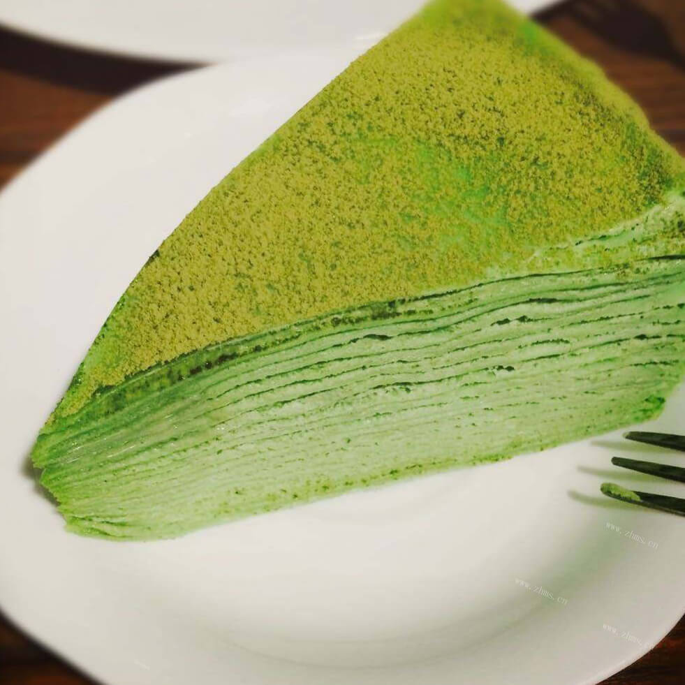 健康抹茶千层蛋糕