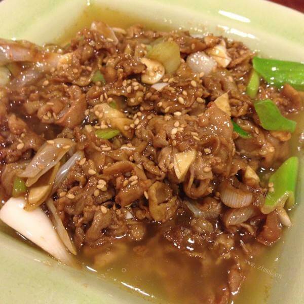 美味的快手版葱爆羊肉