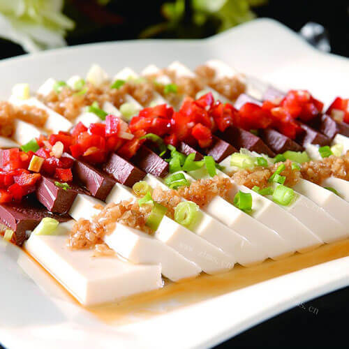 健康的咸蛋蒸豆腐