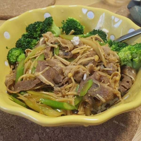 美味日式金针菇肥牛