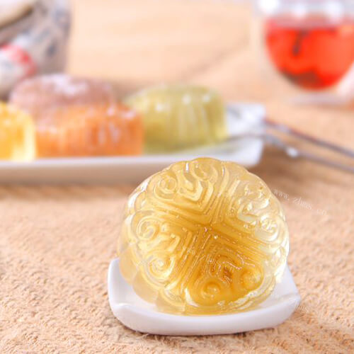 自制水晶奶黄月饼