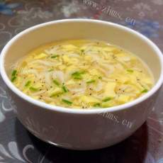 虾皮青菜蛋丝汤