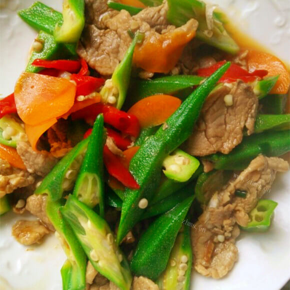 营养秋葵炒里脊肉
