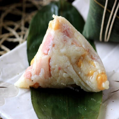 香喷喷的鹰嘴豆培根粽子