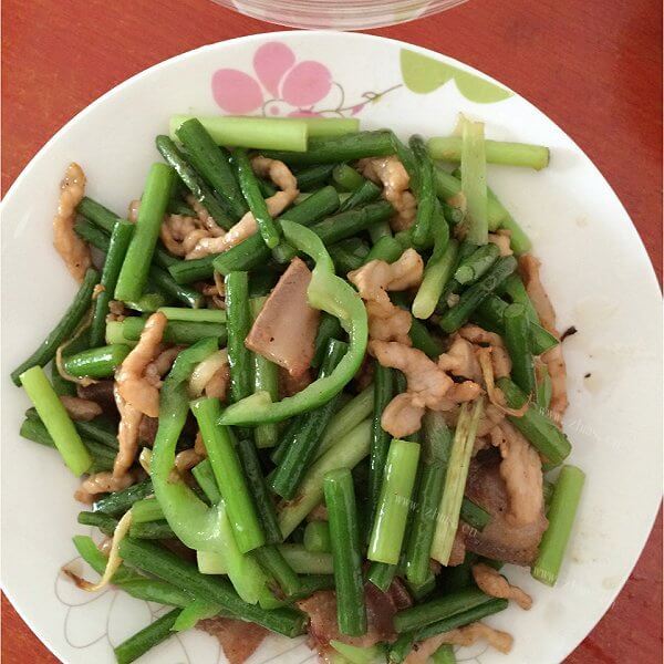 美味青椒蒜苔