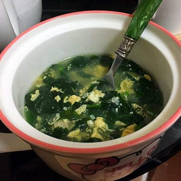 快手莴苣叶鸡蛋汤