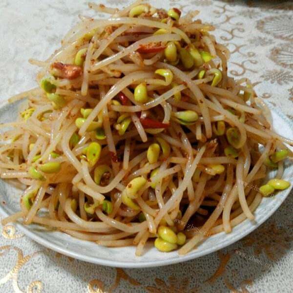 美味的私房炝拌豆芽