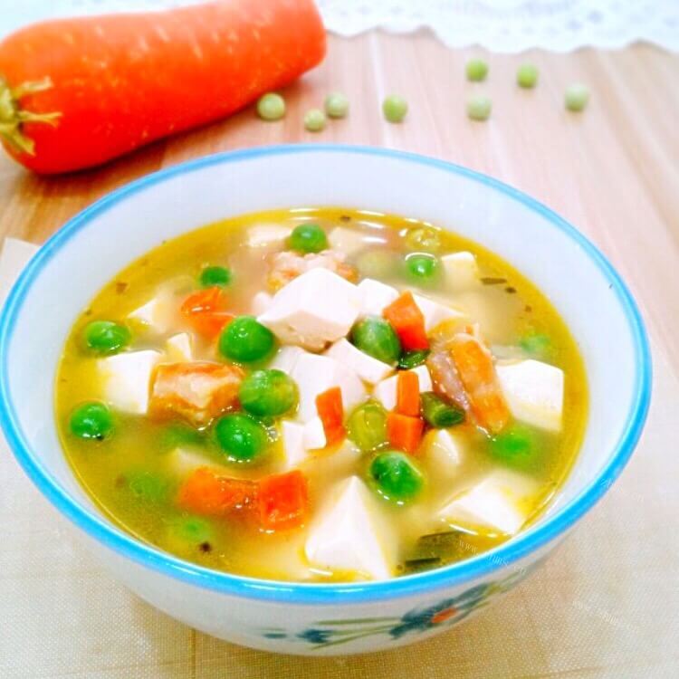 虾仁什锦豆腐