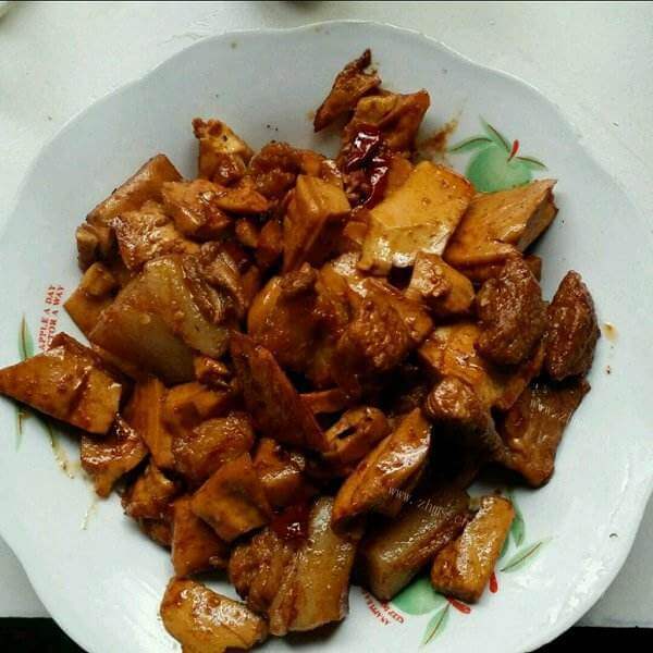 美味的酱干炒肉