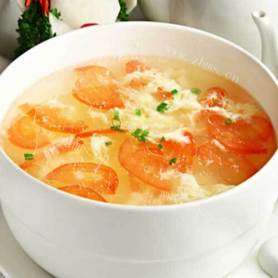 简单的海米西红柿蛋汤 