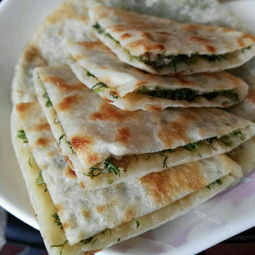美味韭菜茴香猪肉馅饼