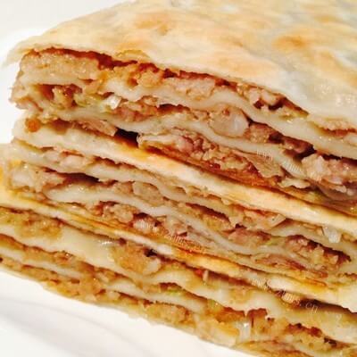 好吃的腐皮蘑菇肉饼
