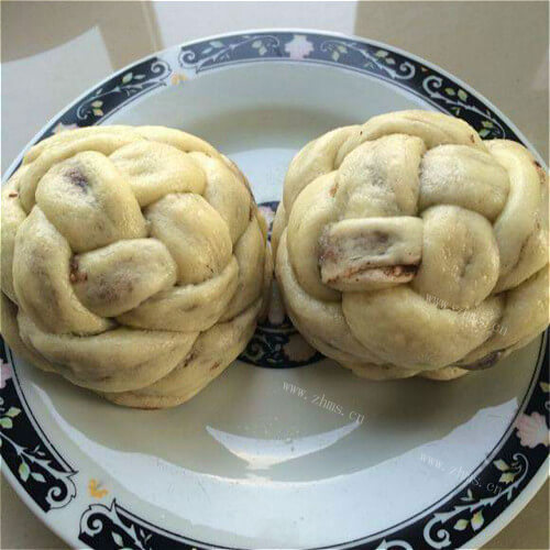 好看又好吃的红豆绣球馒头
