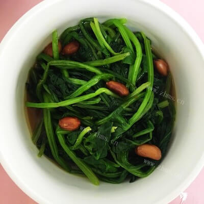 口感好的凉拌菠菜花生米
