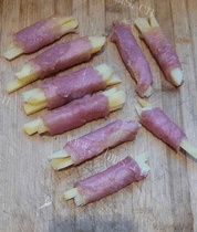 美味的香煎土豆里脊肉卷的做法图解八