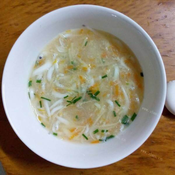 好喝的银鱼豆皮汤