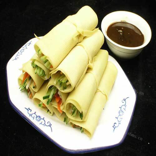 家常茼蒿豆皮