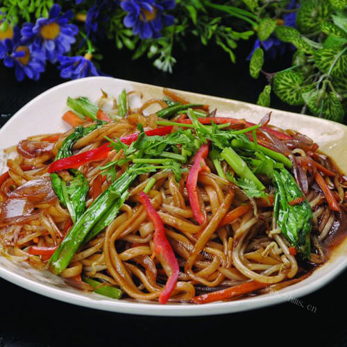 简单的电饼铛炒面