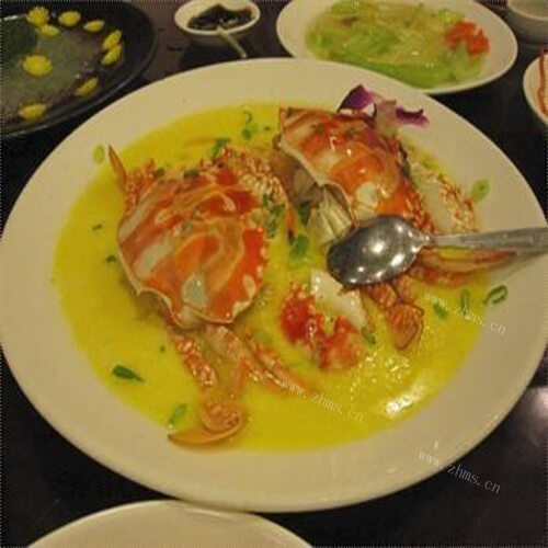 家常粉丝鸡蛋蒸蟹