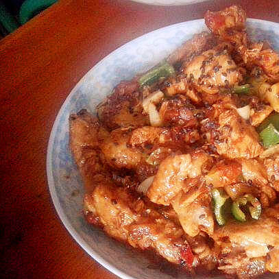 可口美食番茄红烧鸡块