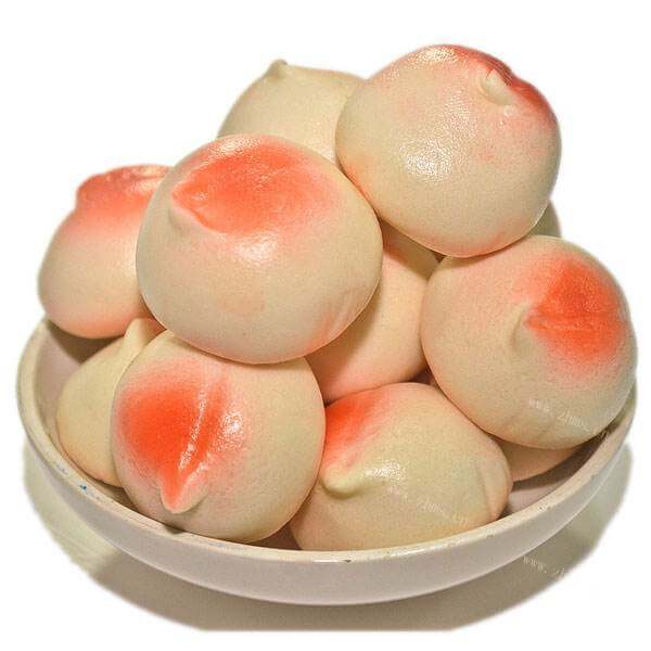 经典的寿桃豆沙包