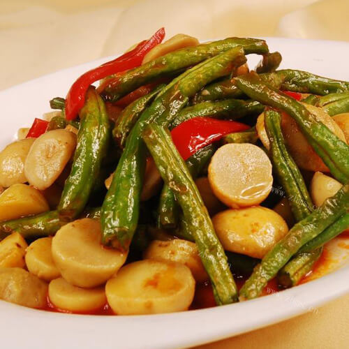 美味土豆炖扁豆角