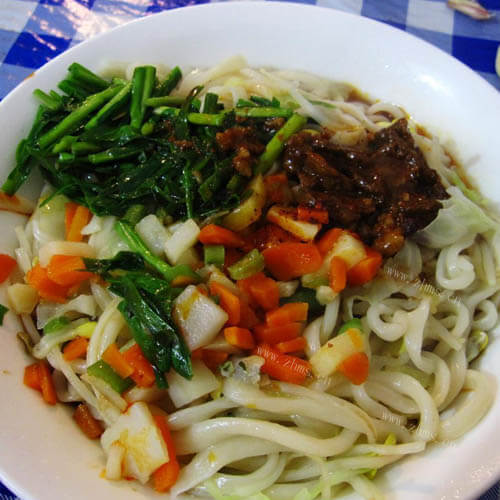 美味的油泼扯面