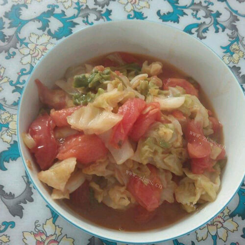 小番茄炒圆白菜