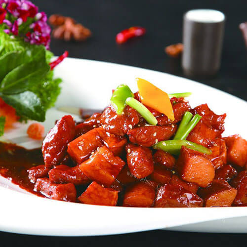 自制黄瓜丁干拌牛肉粒