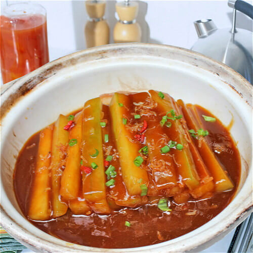 美味的猪肉闷冬瓜