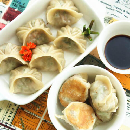 美味的香椿大肉饺