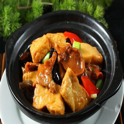 美味的冬菇豆腐开会