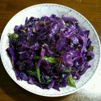自制清炒紫包菜