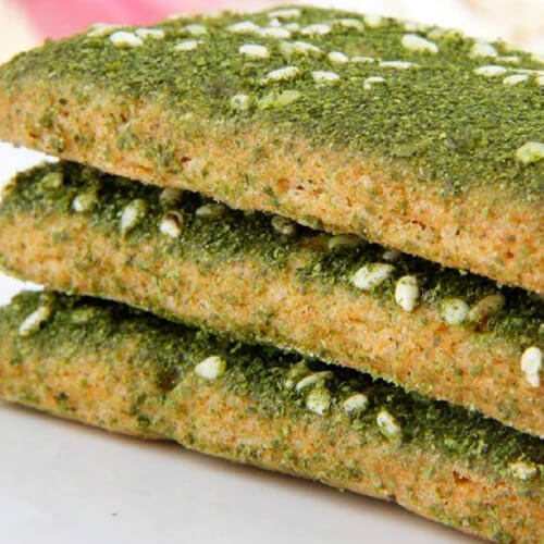 鸡蛋苔条饼